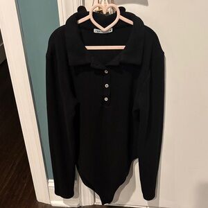 Zara Black Cowl Neck Women's Sweater